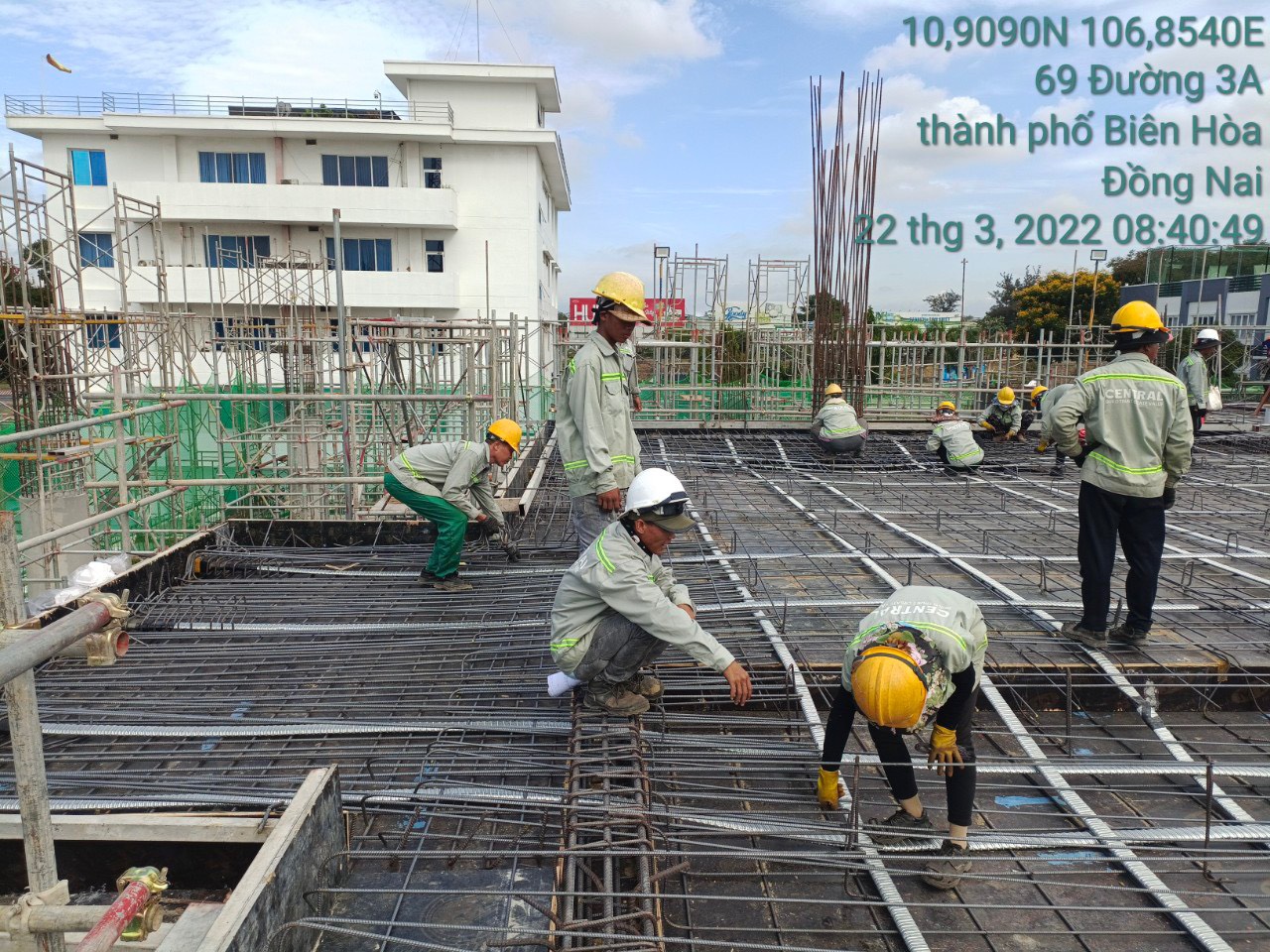 Công trình đang thi công thực tế